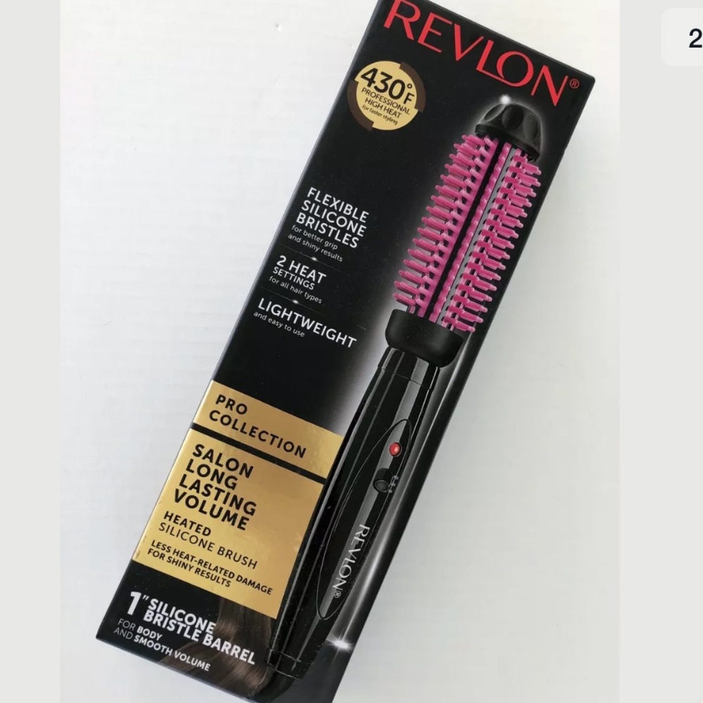 @@SOLD@@ REVLON 1" Heated Silicone Brush Curling - Picture 2 of 5